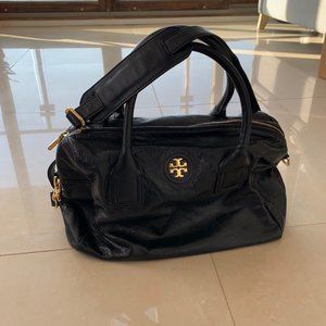 Tory Burch Black Leather Tote